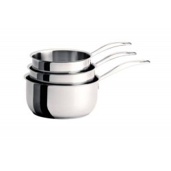 Lot de 3 casseroles Master fixe inox ø 16 - 18 - 20 cm