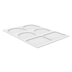 Tapis silicone forme embout de bûche 6 empreintes