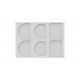 Tapis silicone forme embout de bûche 6 empreintes