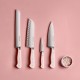Couteau d'office Classic color pink Himalayan salt 9 cm