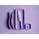 Couteau Santoku Classic color purple Yam 17 cm