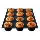 Moule muffin silicone fibre de verre 12 empreintes