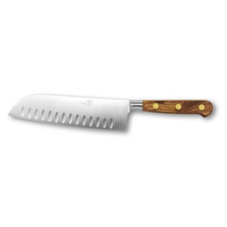 Couteau Santoku forgé IDEAL manche olivier 17 cm