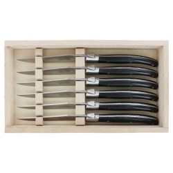 Couteau à steak Laguiole Essentiel mitre mate - coffret de 6