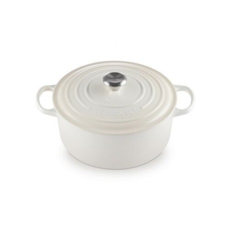 Cocotte en fonte ronde Signature meringue 28 cm
