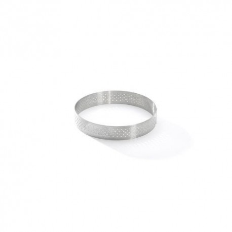 Cercle à tarte perforé inox 10,5 x 2 cm