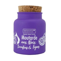 Moutarde traditionnelle aux noix torréfiées et figues - 110g