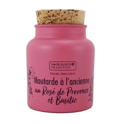 Moutarde à l'ancienne au rosé de Provence - 110g