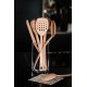 Spatule cuisine en polyamide vieux rose