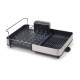 Égouttoir à vaisselle extensible inox gris