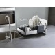 Égouttoir à vaisselle extensible inox gris