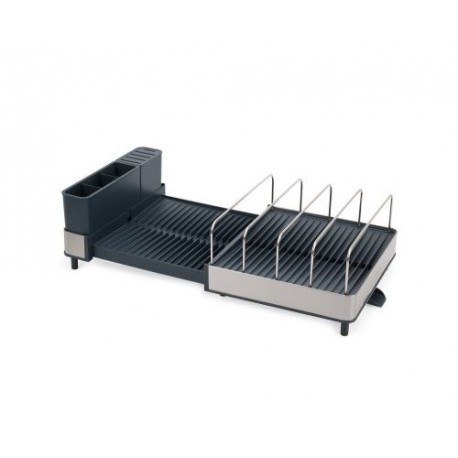 Égouttoir vaisselle extensible XXL inox gris