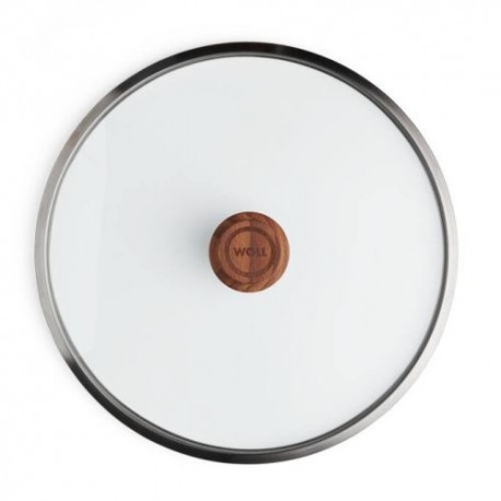 Couvercle en verre de sécurité bouton bois ø 30 cm