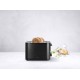 Grille pain toaster 2 tranches noir