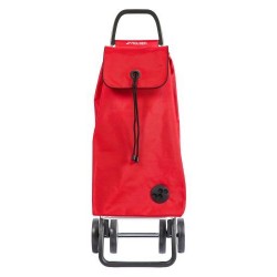 Chariot de courses pliable 2 roues rouge - Rolser