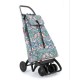 Chariot de courses pliable 4 roues - 2 directionnelles Birds