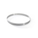 Cercle à tarte perforé bord droit inox Ø 24,5 x 2 cm