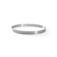 Cercle à tarte perforé bord droit inox Ø 24,5 x 2 cm