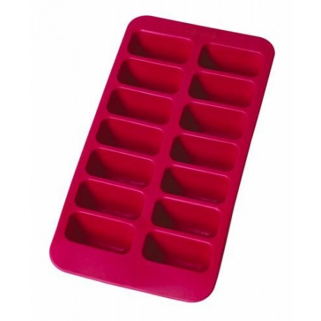 Bac à glaçons silicone rouge 14 empreintes