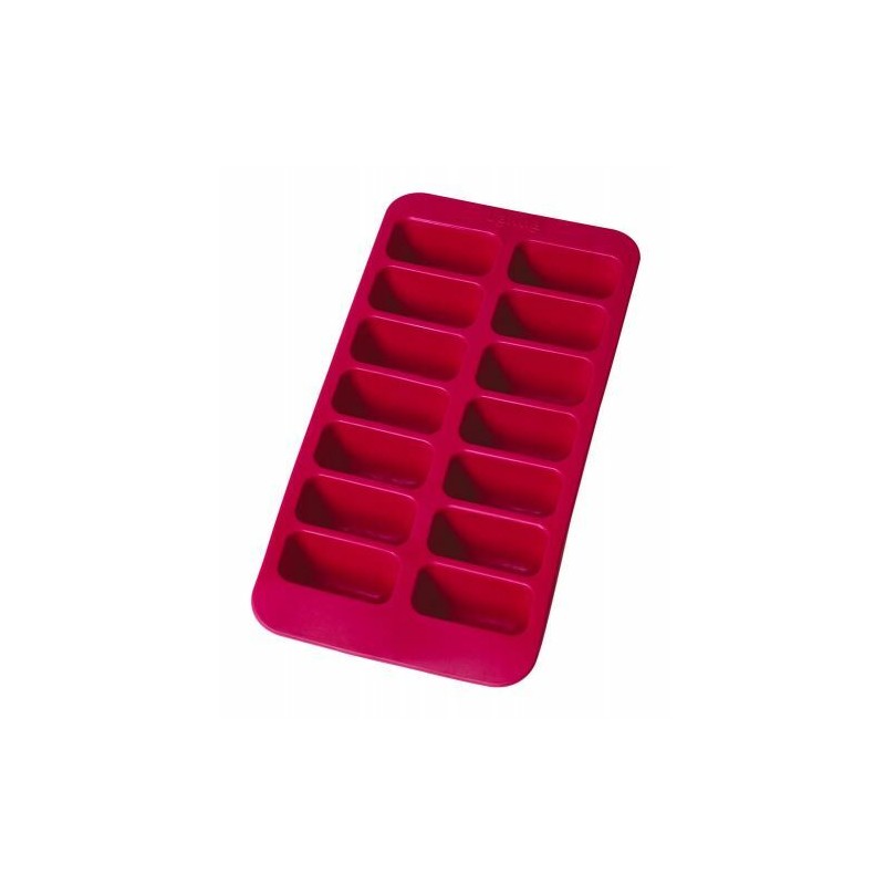 Bac à glaçons silicone rouge 14 empreintes