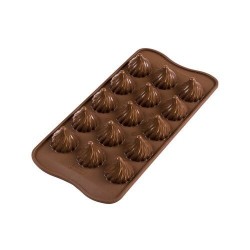 Moule silicone Flamme 15 empreintes