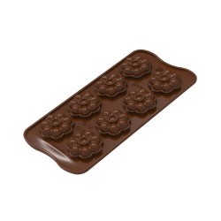 Moule silicone fleurs 8 empreintes