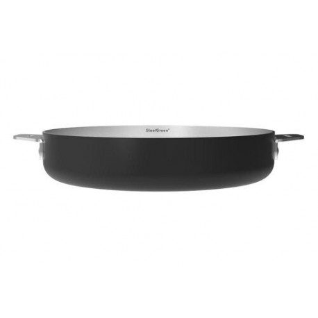 Poêle inox La Merveilleuse noir graphite Ø 24 cm