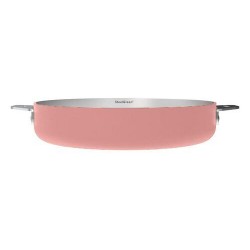 Poêle inox La Merveilleuse rose guimauve Ø 24 cm