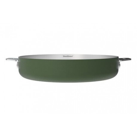 Poêle inox La Merveilleuse vert fougère Ø 24 cm