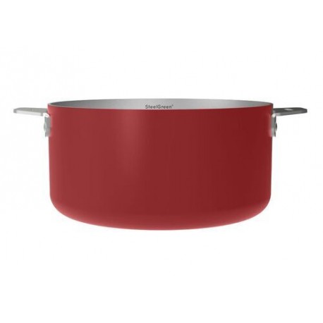Casserole inox La Merveilleuse rouge passion Ø 20 cm