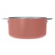 Casserole inox La Merveilleuse rose guimauve Ø 20 cm