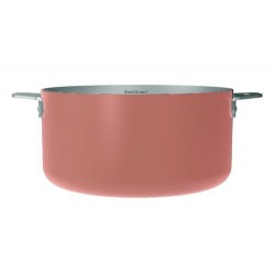 Casserole inox La Merveilleuse rose guimauve Ø 20 cm