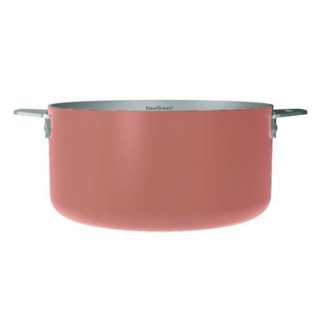 Casserole inox La Merveilleuse rose guimauve Ø 20 cm