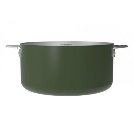 Casserole inox La Merveilleuse vert fougère Ø 20 cm
