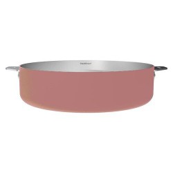 Sauteuse inox La Merveilleuse rose guimauve Ø 28 cm