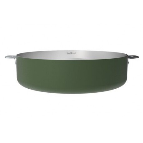 Sauteuse inox La Merveilleuse vert guimauve Ø 28 cm