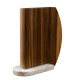 Bloc couteaux magnétique "Carrara" noyer