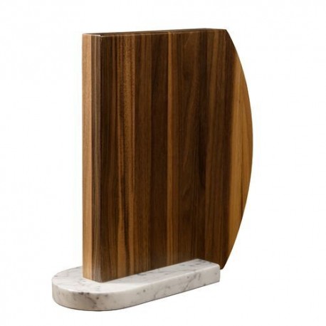 Bloc couteaux magnétique "Carrara" noyer
