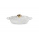 Faitout fonte pétales blanc ø 26 cm