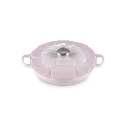 Faitout fonte pétales shell pink ø 26 cm