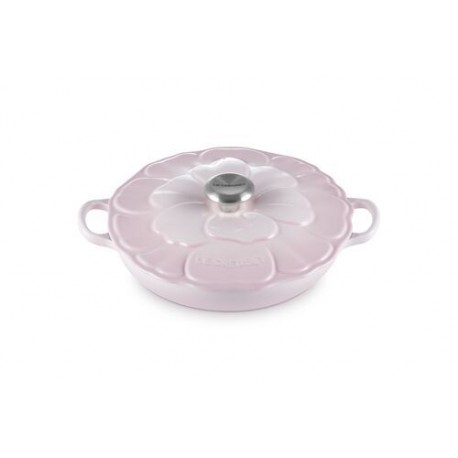 Faitout fonte pétales shell pink ø 26 cm