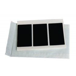 Étiquette autocollante ardoise 13 x 11 x 2 cm - boite de 10