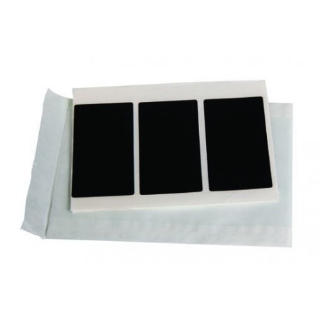 Étiquette autocollante ardoise 13 x 11 x 2 cm - boite de 10