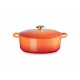 Cocotte fonte Signature ovale flamme dorée ø 29 cm