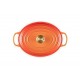 Cocotte fonte Signature ovale flamme dorée ø 29 cm