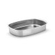 Plat à rôtir anses intégrées inox 38 x 26 cm