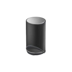 Poubelle à pédale Arc noir carbone 10 L