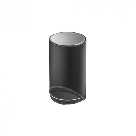 Poubelle à pédale Arc noir carbone 10 L