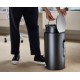 Poubelle à pédale Arc noir carbone 10 L