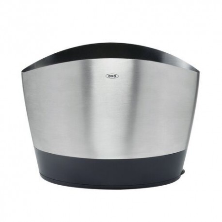 Pot à ustensiles en inox brossé